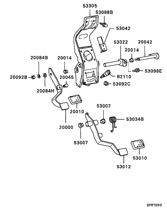 Brake & clutch pedal