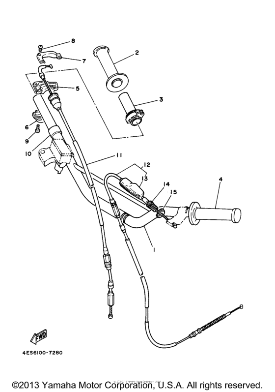 Steering handle & cable