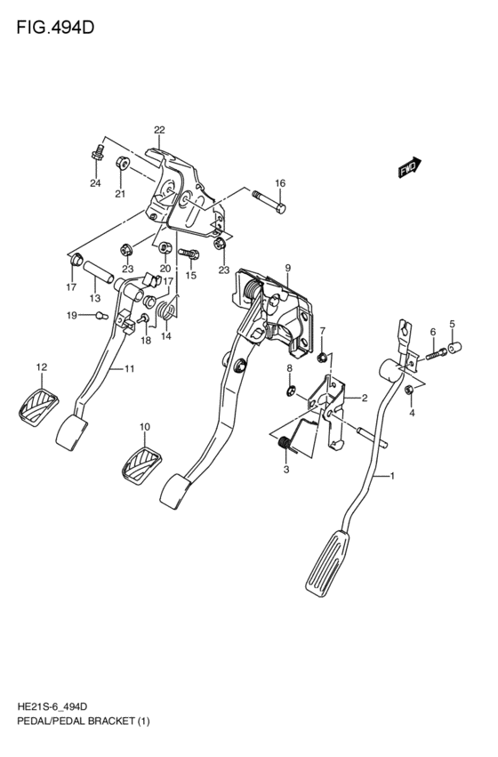 pedal / pedal bracket