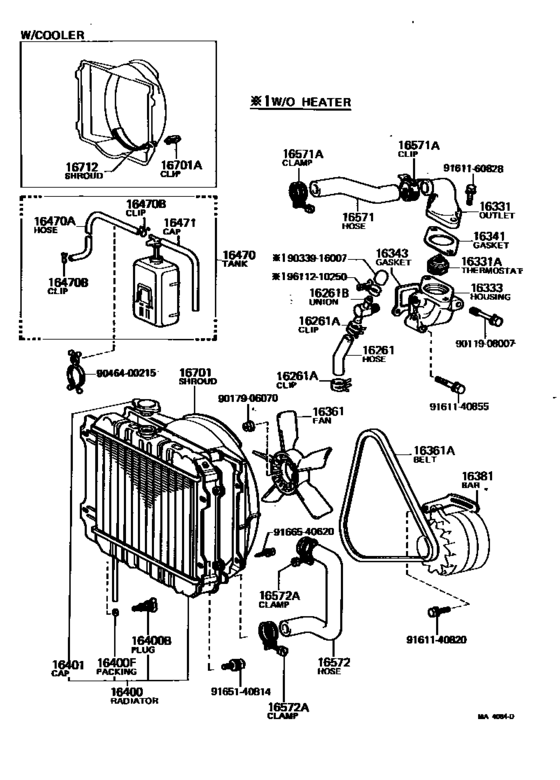 Radiator & Water Outlet