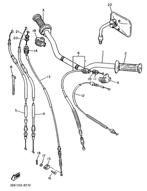 Steering handle & cable