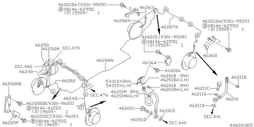 Brake piping & control