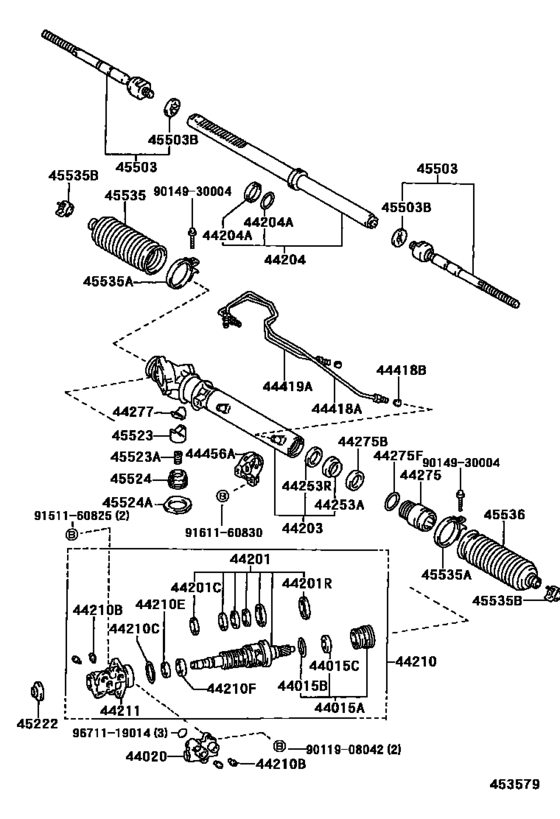 Front Steering Gear & Link