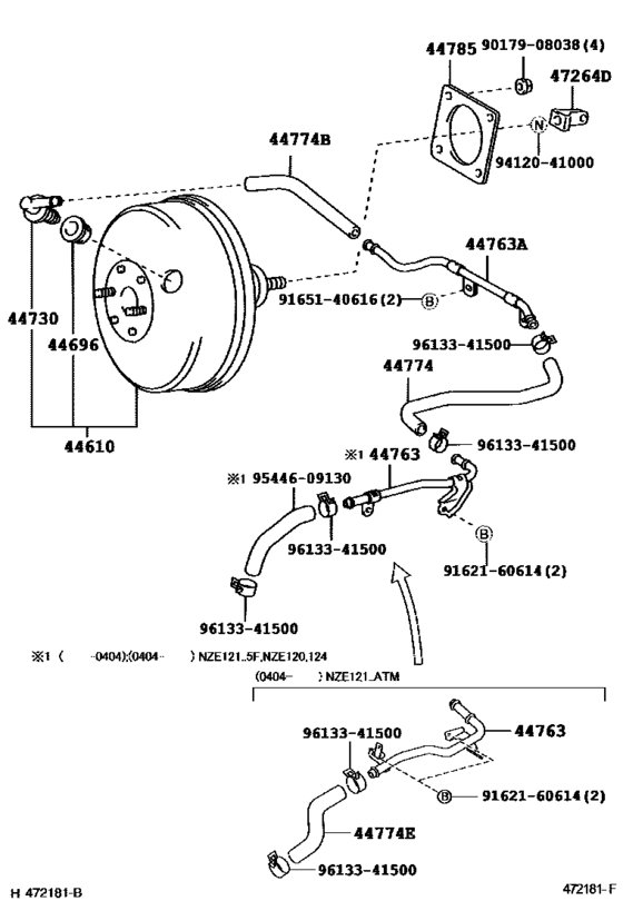 Brake Booster & Vacuum Tube