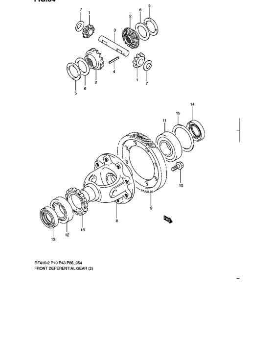 Front diff gear