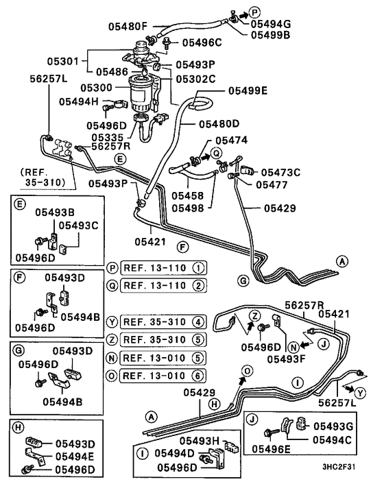 Fuel line & vapor gas control
