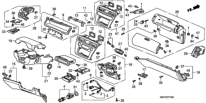 Instrument panel garnish
