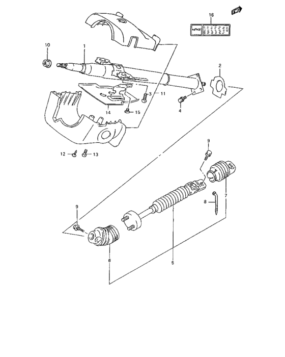 Steering column