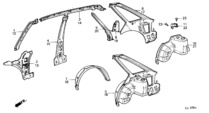 Body structure components