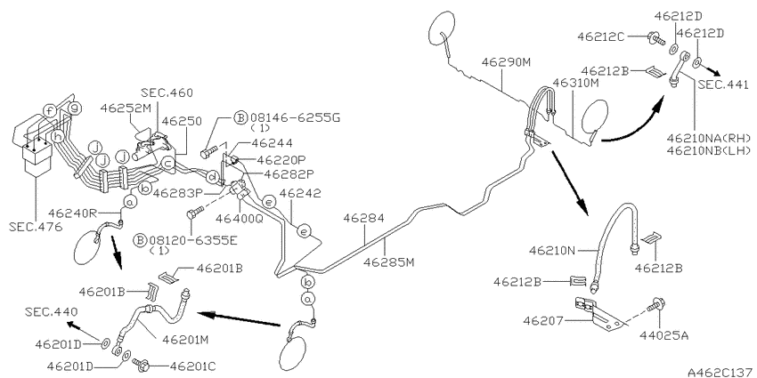 Brake piping & control