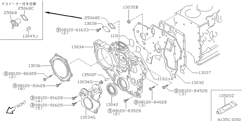 Front cover & fitting