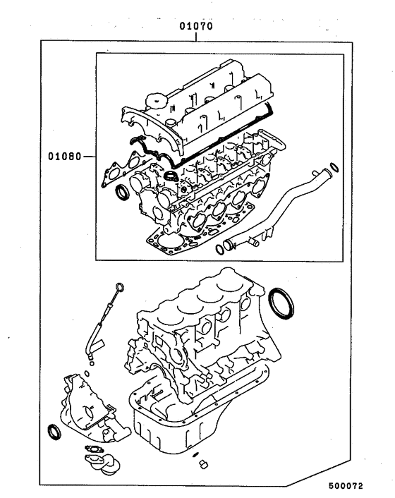 Engine overhaul gasket kit