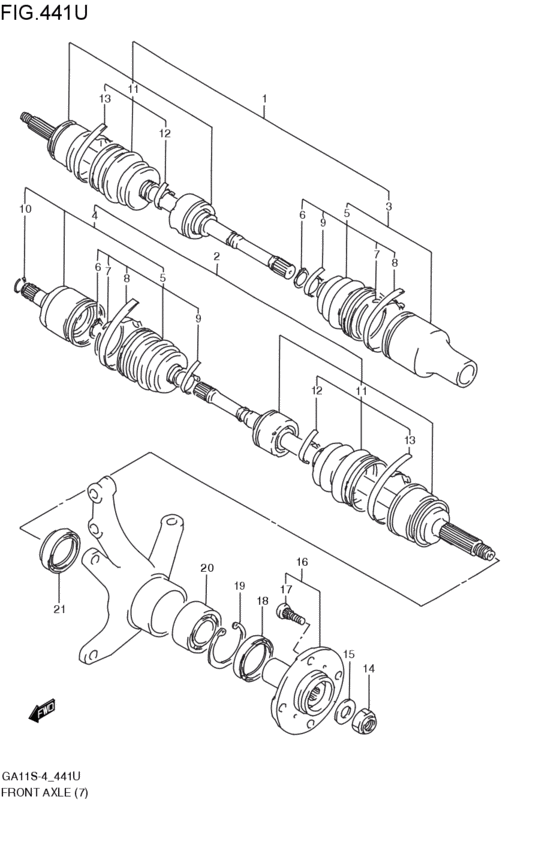 front axle