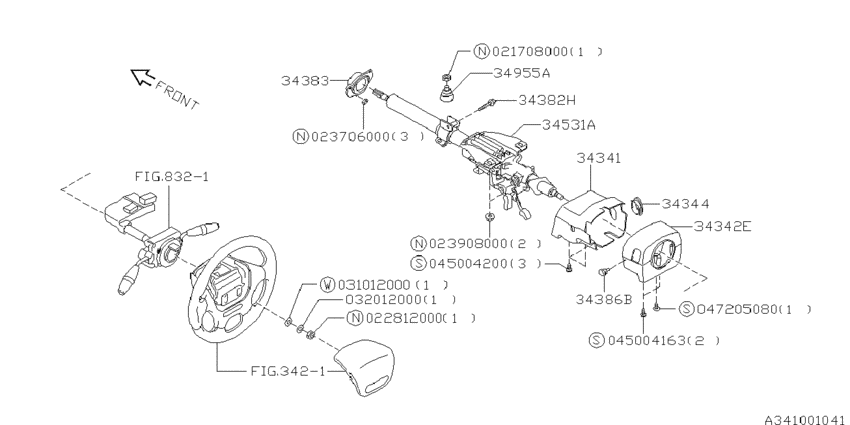 Steering column