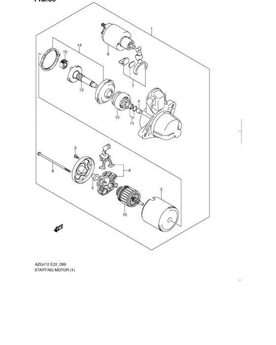 Starting motor