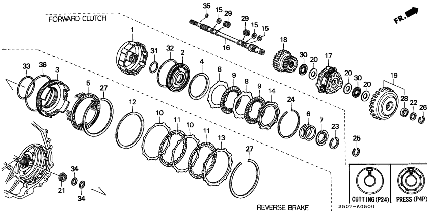 Input shaft/ forward clutch