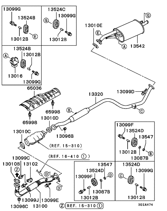 Exhaust pipe & muffler