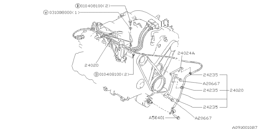 Engine wiring harness