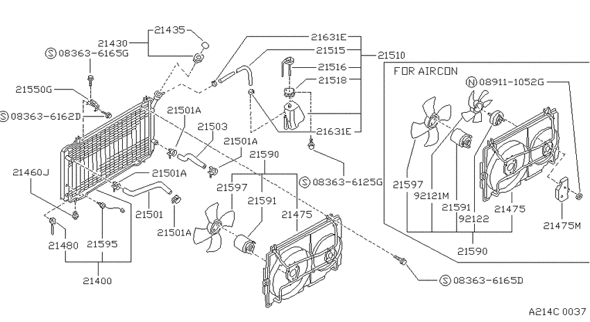 Radiator, shroud & fitting