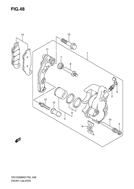 Front caliper