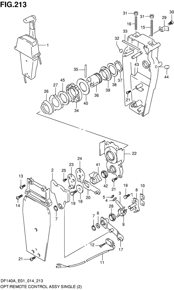 Opt:remote control assy single