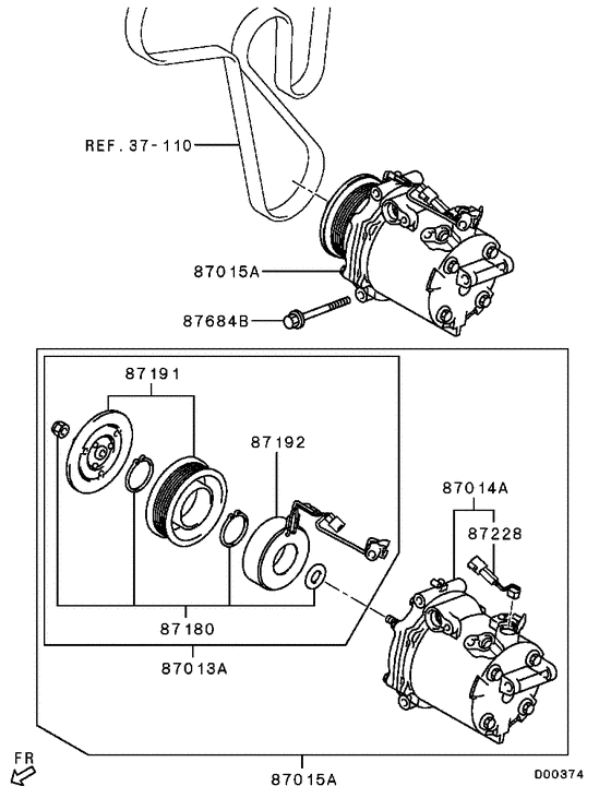 A/c condenser, piping