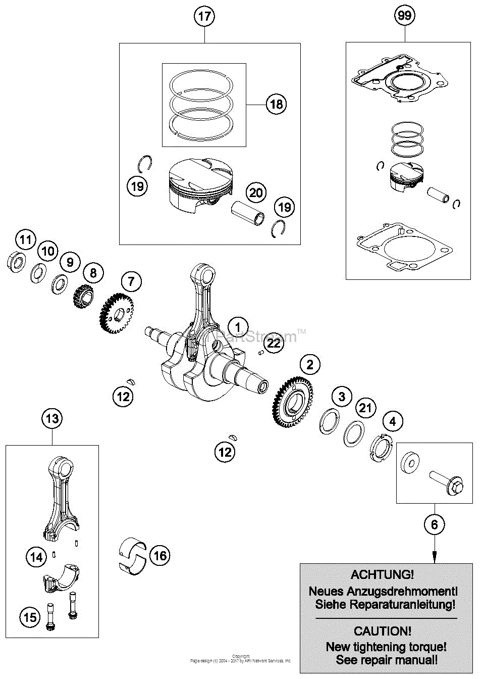 Crankshaft, Piston