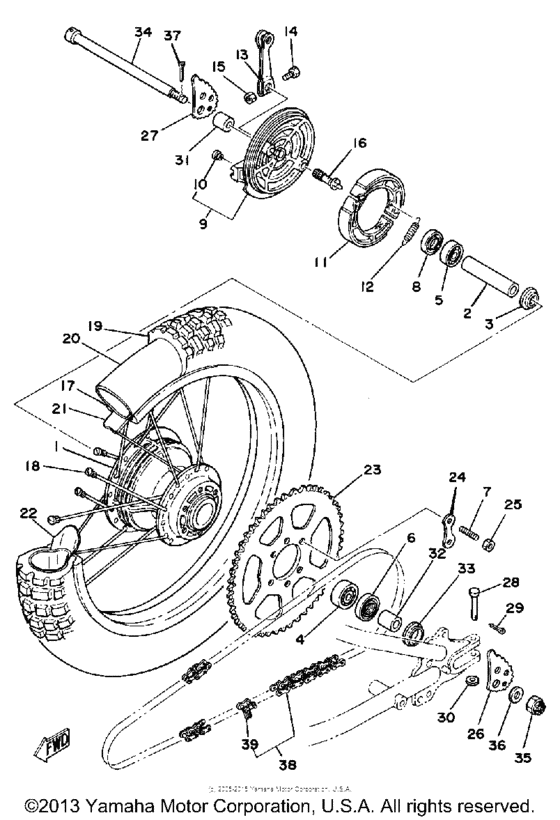 Rear wheel