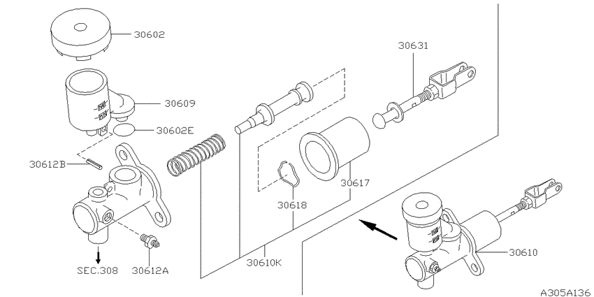 Clutch master cylinder