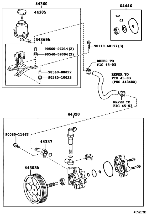 Vane Pump & Reservoir (Power Steering)