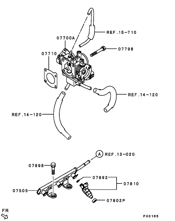 Injector & throttle body