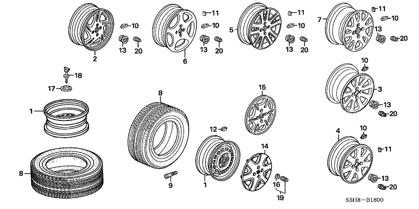 Tire/wheel disks