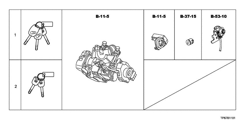 Key cylinder set