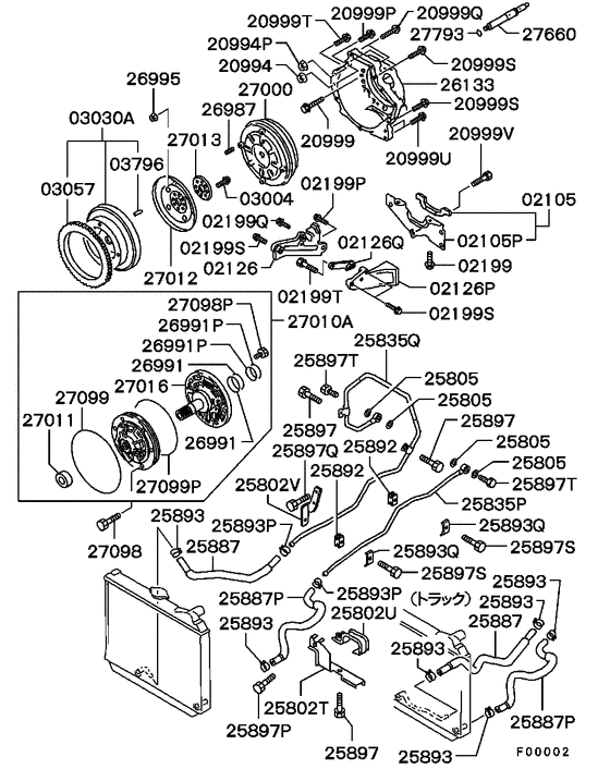 A/t tor-con & oil pump