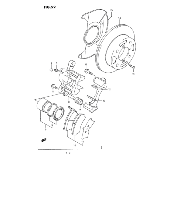 Front brake caliper