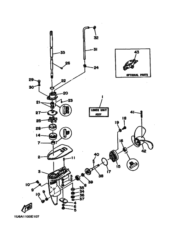 Lower casing & drive 1