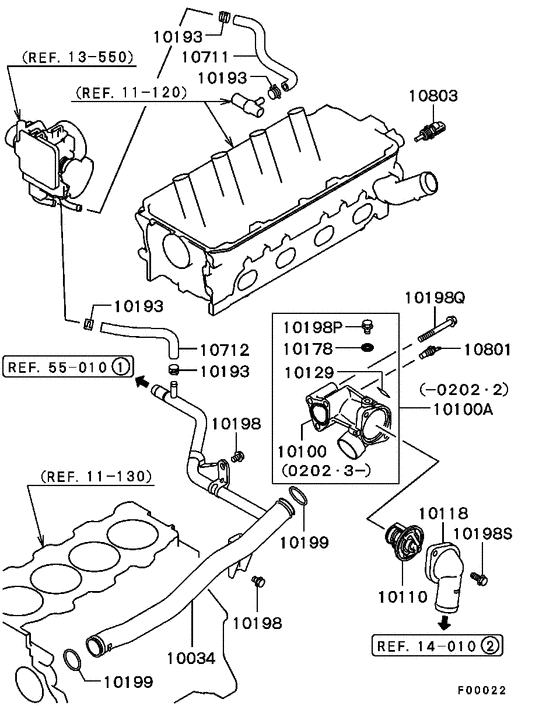 Water pipe & thermostat