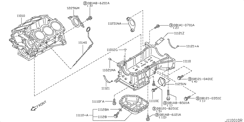 Cylinder block & oil pan