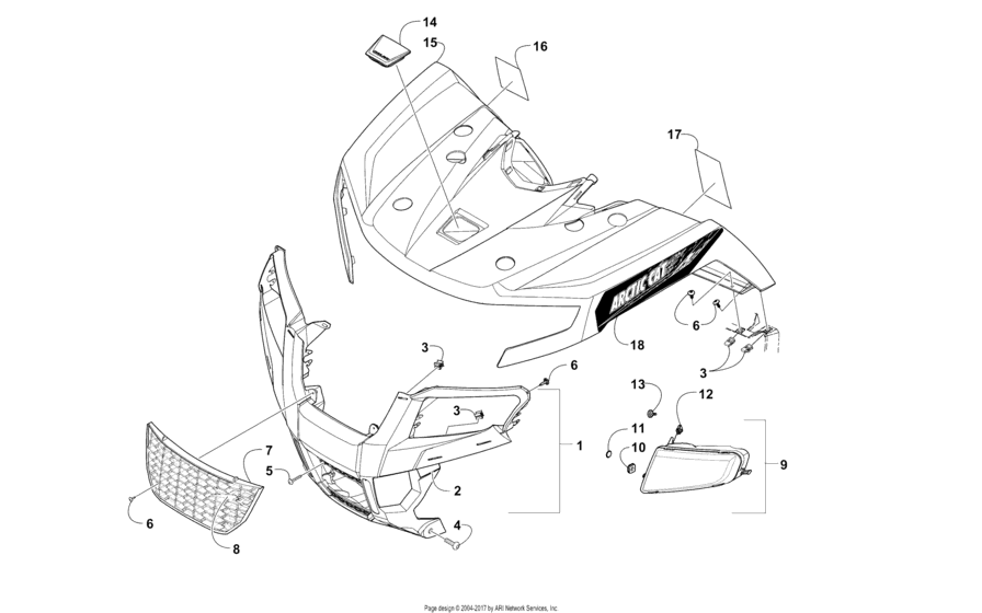 Front Body Panel And Headlight Assemblies