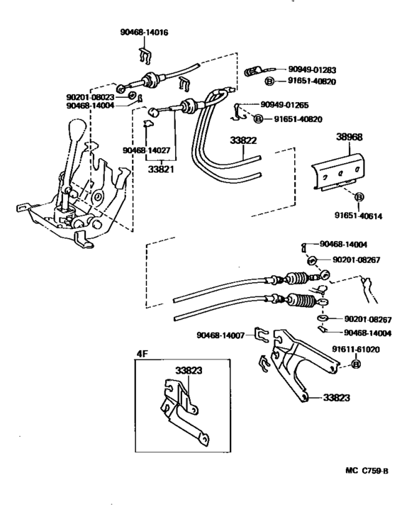 Shift Lever & Retainer