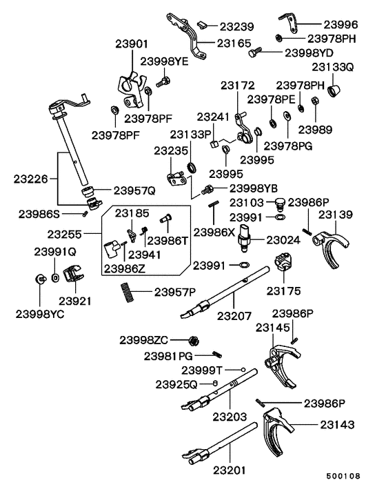 M/t gearshift control