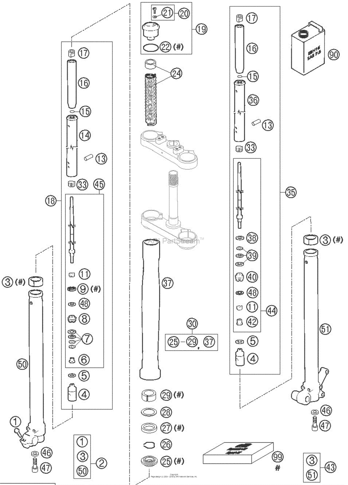 Fork Legs Marzocchi