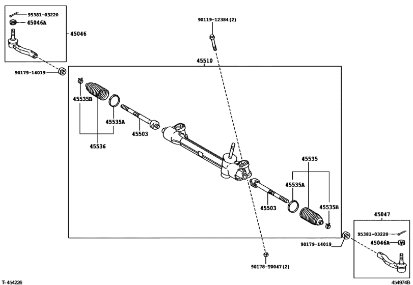 Front Steering Gear & Link