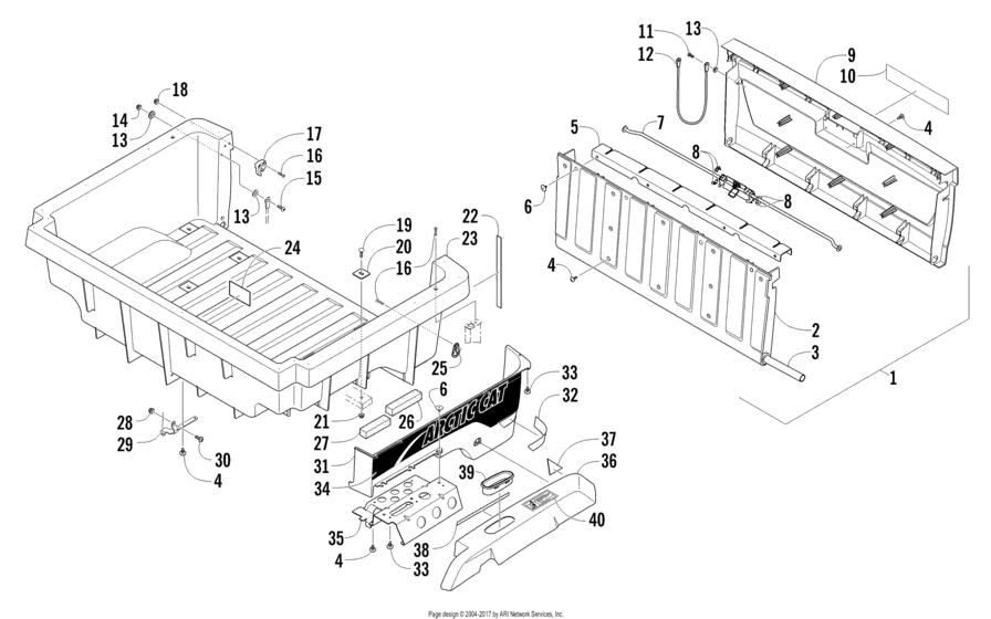 Cargo Box And Tailgate Assembly