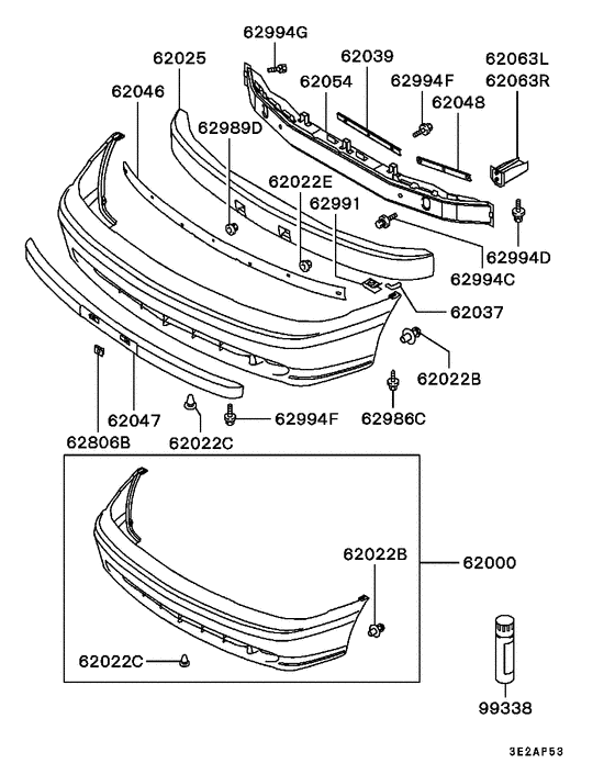 Front bumper & support