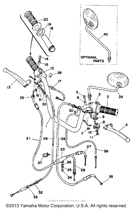 Handlebar - cable