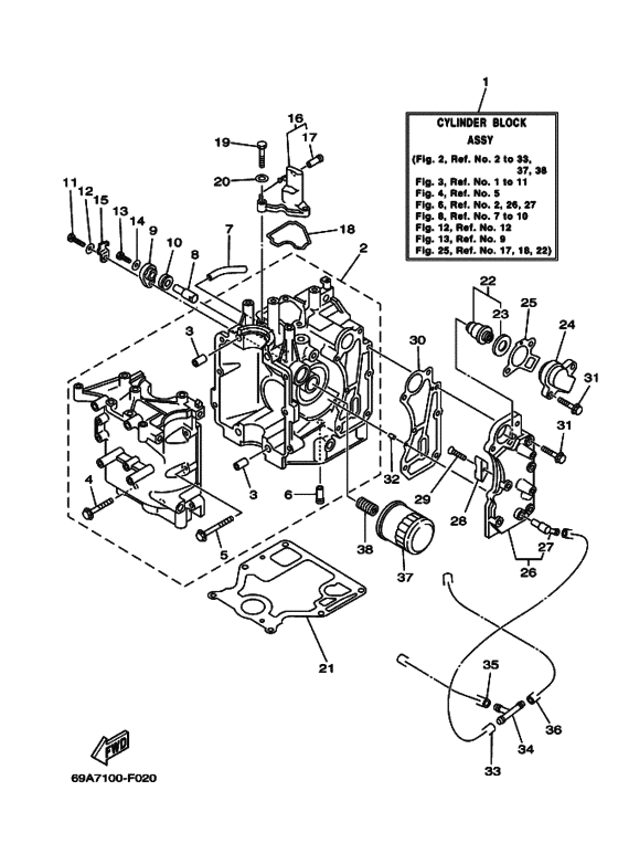 Cylinder & crankcase 1