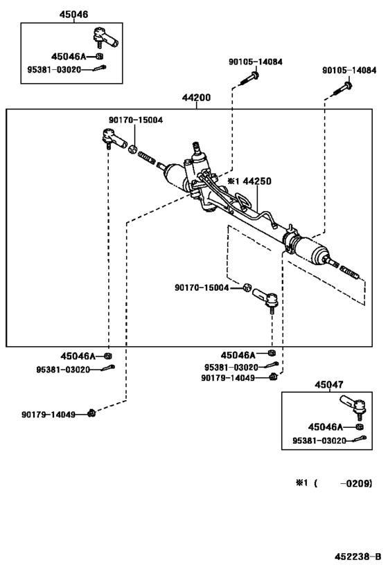 Front Steering Gear & Link