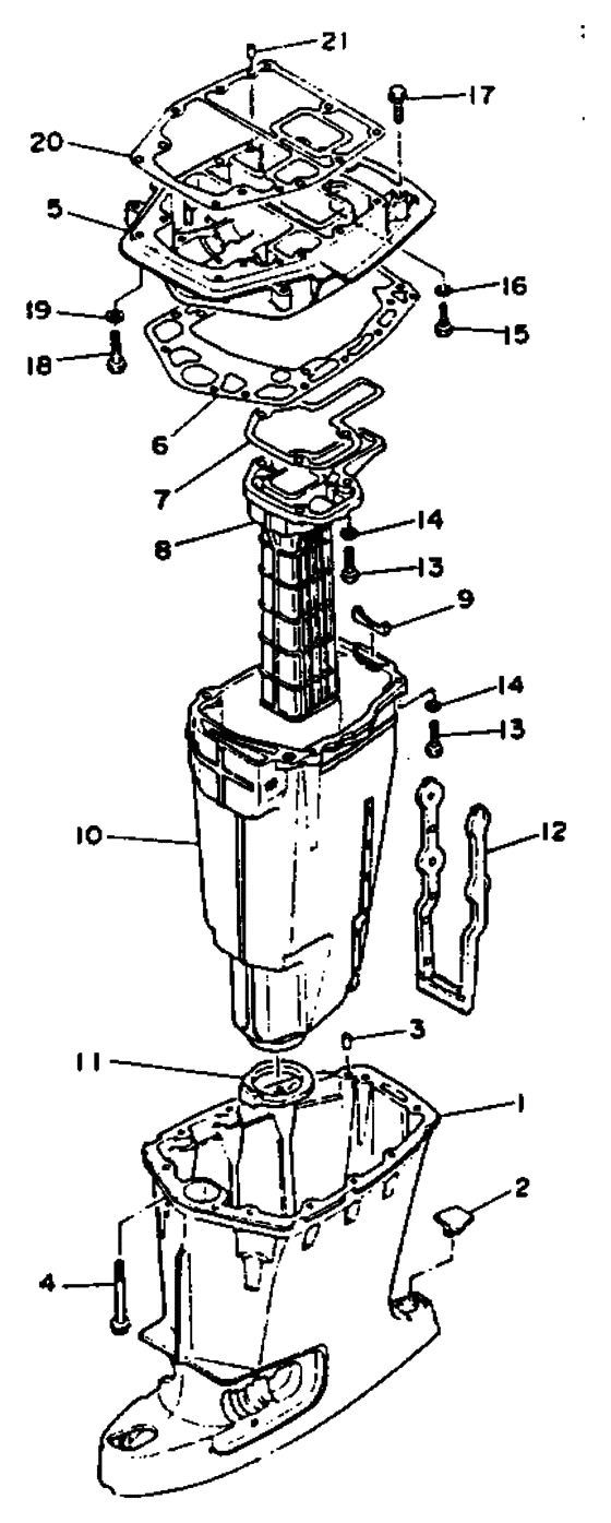 Upper casing