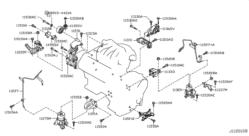 Engine & transmission   mounting